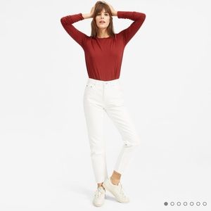 NWT Everlane 90’s Cheeky Ankle Jean - Bone